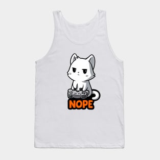 Cat playing games Tank Top